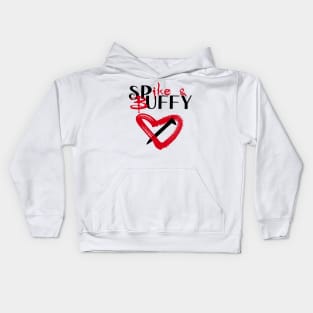 Spike & Buffy (red heart) Kids Hoodie